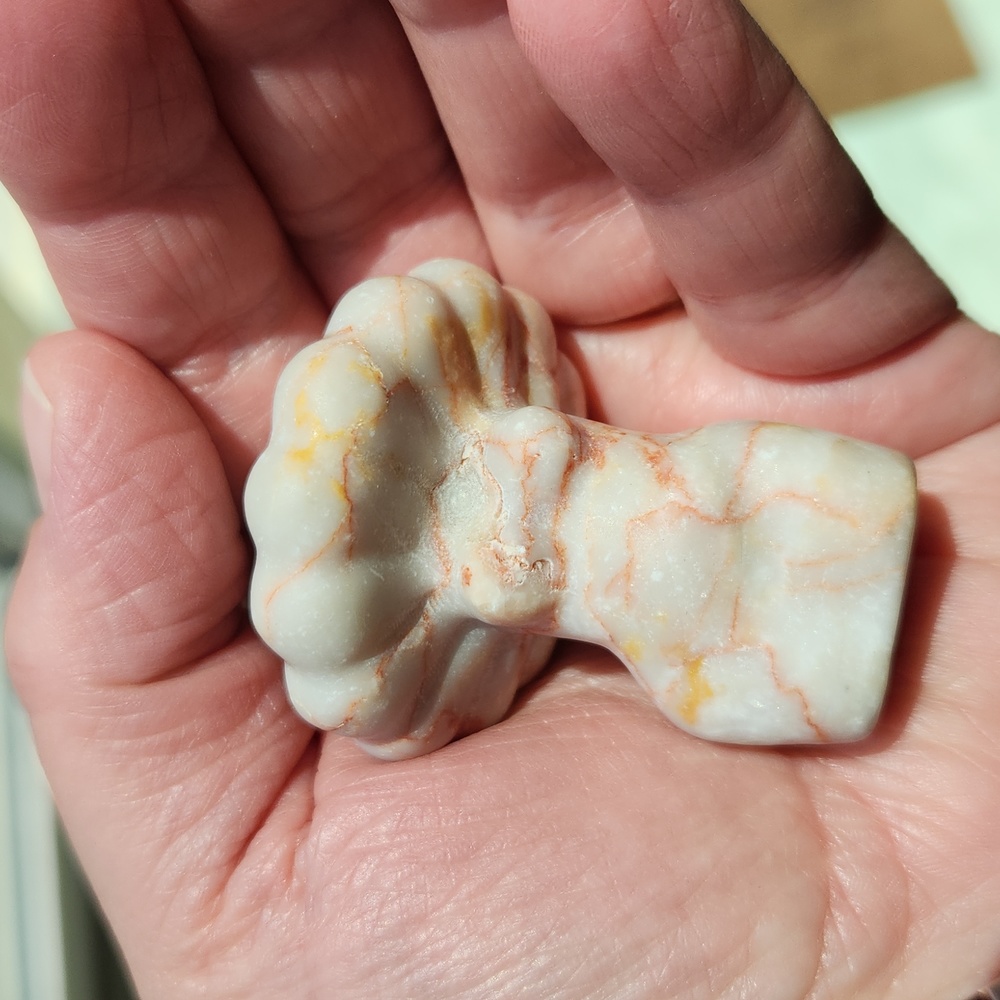 Red Network Jasper Stone Crystal  Healing Energy Carved Goddess Body Natural